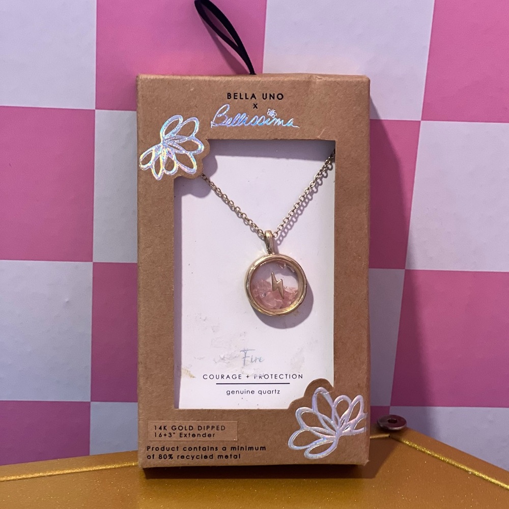 Gold Courage Necklace “Fire”